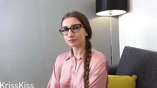 English tutor Kriss Kiss fucks her student hard at home
