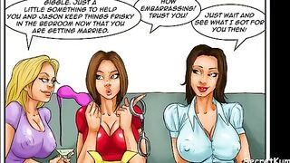 Horny wife arranged a surprise for her best friend's bachelorette party