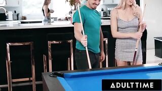 Roommates Paige Owens and Kay Lovely fuck a lucky guy and use him as a toy