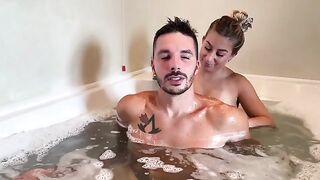 A cute 18 y.o. girl gets fucked hard in the jacuzzi