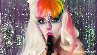 Rainbow dildo opulence with the nastiest girl in porn, Adriana Chechik