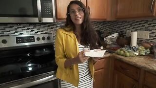 My stepmom is a big ass who beats me up in the mornings when my dad isn't around