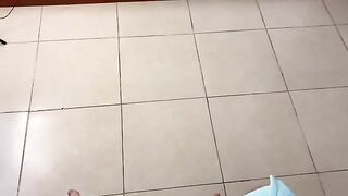 I gave a sensual massage to my best friend's stepson and got cum on my face