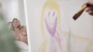 Art teacher’s class turns into a wild threesome adventure