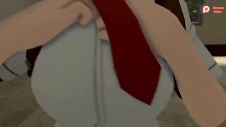 My Hero Academia's Momo and Mineta get it on in this spicy anime scene