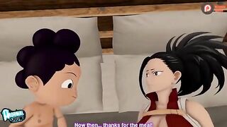 My Hero Academia's Momo and Mineta get it on in this spicy anime scene