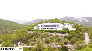 Cute woman Ginebra has anal sex with her boss in a scenic outdoor spot