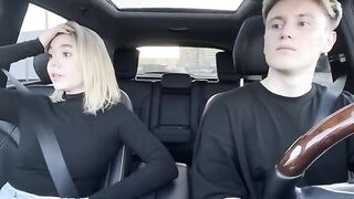 A hot girl agreed to a blowjob for taxi fare