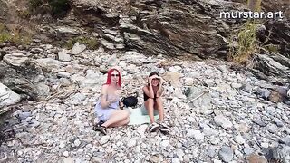 Naughty bloggers arranged a stunning foursome with two whores in a steamy outdoor encounter