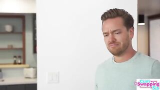 Stepsis Chloe Temple blows bubbles with cum after being told she could do it perfectly