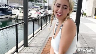 Chloe Surreal gets a mouthful of cum in this hot BJRaw scene