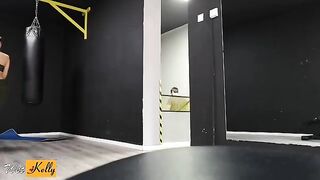 I crushed on my fitness colleague, we fucked in the gym restroom