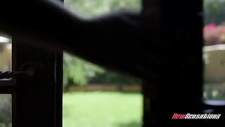 Lesbian teen Blair Williams gets fucked by her yoga instructor in a steamy session