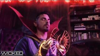 Ms. Marvel has sex with the great sorcerer Doctor Strange in a hot parody