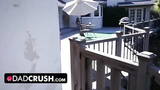 Latina stepdaughter Eliza Ibarra gets a huge cock in her mouth to keep a secret