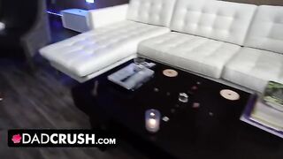 Kenzie makes her stepdad forget his anger with a blowjob