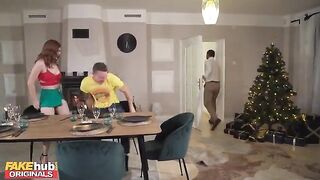 Step mom seduces her step son during the Thanksgiving dinner