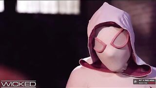 Spiderman eats and fucks Gwen Stacy’s pussy in a steamy parody