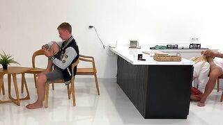 The girl cheated on her boyfriend, getting fucked by another guy