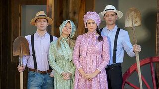 Penny Barber and Pristine Edge seduced their stepsons to make love with them both