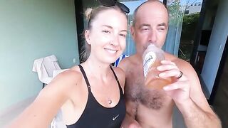 A real couple making love while on vacation in Mexico