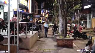 Spying Sara Blonde in Colombian disco (FINAL ÉPICO)