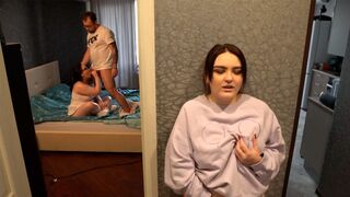 My wife's pussy is burning with desire, and they're there