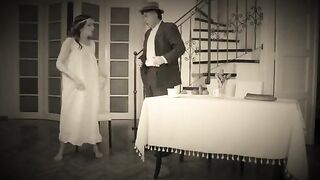 Naughty dancer gets fucked hard by a stepdad in this retro vid