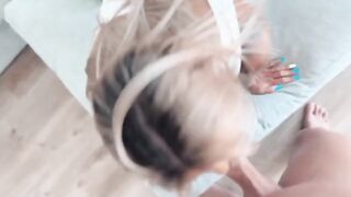 Best blowjob and cream pussy action with LittleBuffBabe, a total stunner!