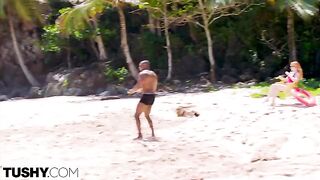 Redhead slut Scarlett gets fucked in the ass by TUSHY