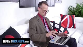 Redhead cutie Madi Collins gets fucked by her old perv stepdad