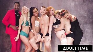 A sexy Christmas orgy with Lauren Phillips and her friends