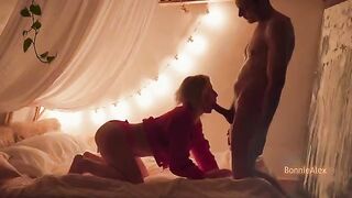 The guy gently fucked his girlfriend with a passion of a tiger