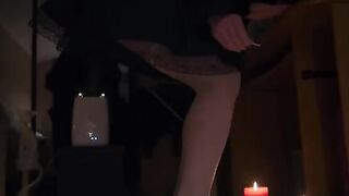 Nylon stockings footjob with cum shot for exclusive HD content