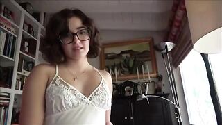 A shy girl with a big ass needs sex from her stepdad
