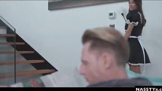 Hot Spanish maid Liya Silver got fucked while the wife was out