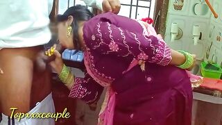 The hot maid got fucked hard in the kitchen, a steamy desi bhabhi scene
