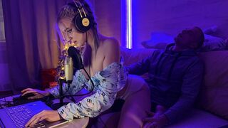 A hot stepmom fucks her stepson after he was caught playing video games