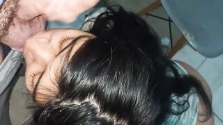 He sucks my dick and asks me to give it to him by the ass I fill his ortho with milk