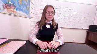 The appetizing girl is fucking with her lustful director