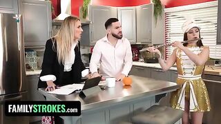 Daddy’s jizz on Josie Tucker’s big juicy tits is the best, man