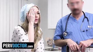 The religious teen Emma Starletto got creampied and needs a medical check-up