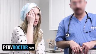 The religious teen Emma Starletto got creampied and needs a medical check-up