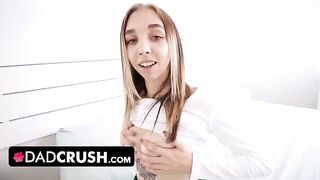 Cutie stepdaughter Breezy Bri fucks with her dad in a steamy scene