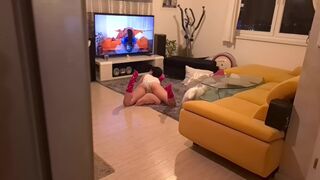 The curious stepsister was caught watching porn and she loved it very much