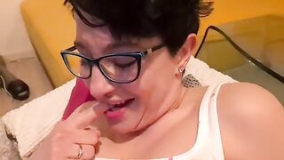 The curious stepsister was caught watching porn and she loved it very much