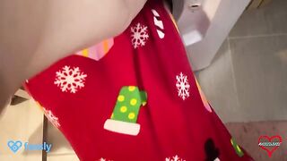 My stepmom got out of the washing machine and thanked me with sex