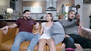 Pervert dude fucked his stepsis while her husband was unaware