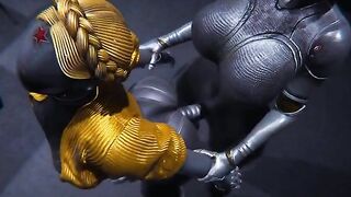 Futanari Atomic Hearth Ballerinas get their holes filled with robot cock