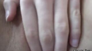 Masturbation with a big-breasted girlfriend and intense orgasm